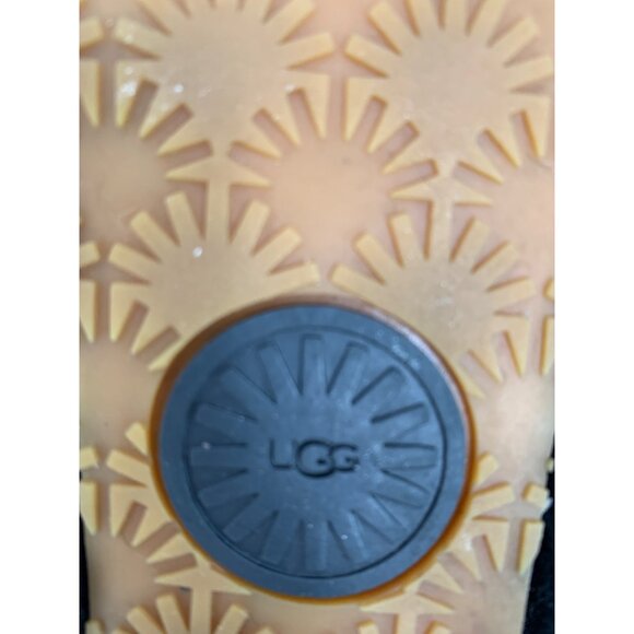 UGG Womens Fluff Oh Yeah Slide Slippers Sherpa Black Size 8 EUC $120 6806 Sling - Picture 11 of 12